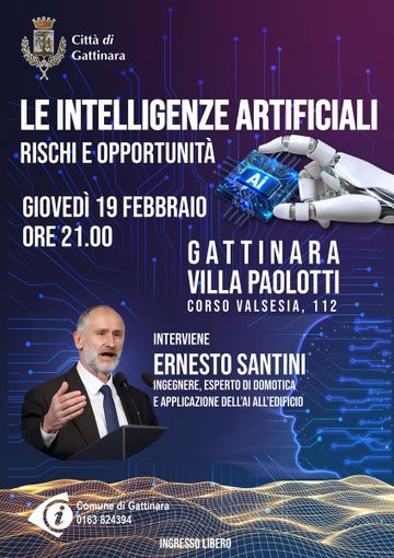 A Villa Paolotti di Gattinara una serata sull’Intelligenza Artificiale tra rischi, opportunità e futuro degli edifici smart A Villa Paolotti di Gattinara una serata sull’Intelligenza Artificiale tra rischi, opportunità e futuro degli edifici smart