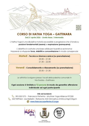 Gattinara, dal 21 aprile parte un corso di Hatha Yoga tra tecnica, rilassamento e pratica consapevole Gattinara, dal 21 aprile parte un corso di Hatha Yoga tra tecnica, rilassamento e pratica consapevole