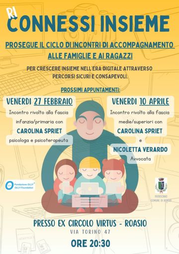 Crescere nell’era digitale: a Roasio incontri gratuiti per famiglie e ragazzi