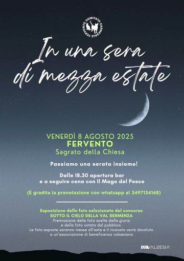 “In una sera di mezza estate” – Tra convivialità e solidarietà