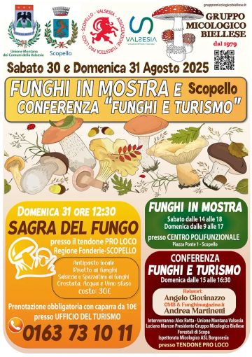 Scopello, alla scoperta dei funghi tra cultura e gusto: Mostra micologica e Sagra del Fungo