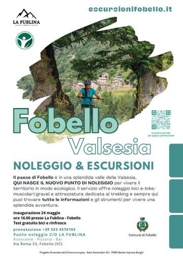 Fobello punta sul turismo green: inaugurato il noleggio bici e attrezzatura per escursioni