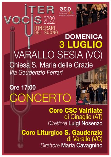 Varallo: “ITER VOCIS”  in scena domenica 3 luglio