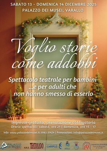 Compagnia Teatrando in trasferta a Varallo: "Voglio storie come addobbi"
