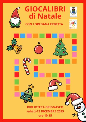 Grignasco si prepara al Natale con “Giocalibri”: giochi, storie e fantasia in Biblioteca