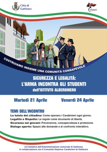 A Gattinara i Carabinieri incontrano gli studenti: quattro appuntamenti su sicurezza, legalità e rispetto delle regole