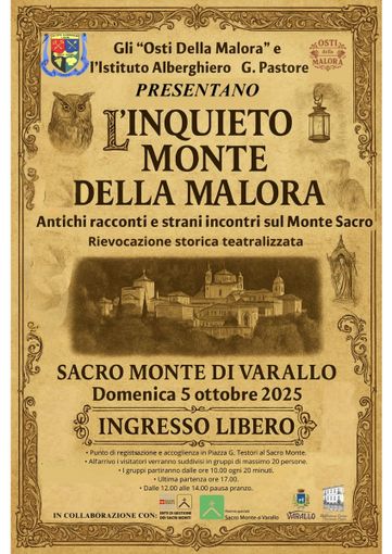 Al Sacro Monte di Varallo la rievocazione storica con gli “Osti della malora”
