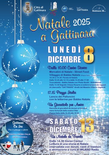 Gattinara accende la magia: l’8 dicembre torna “Natale a Gattinara” tra mercatini, parate e solidarietà