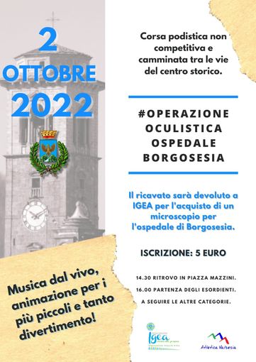 Borgosesia: Raccolta fondi per il reparto oculistica della città