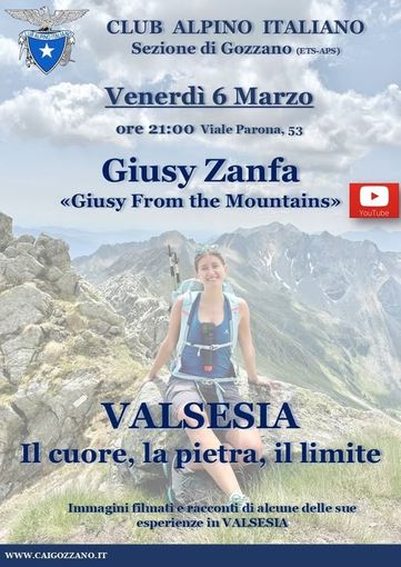 A Gozzano una serata sulla Valsesia con Giusy Zanfa tra immagini, racconti e montagne