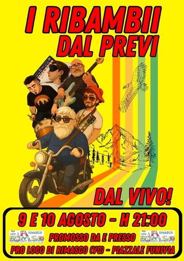 A Rimasco, un tributo ai "Nomadi" del gruppo "I Ribambii dal Previ"