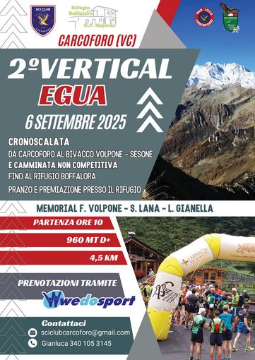2° Vertical Egua a Carcoforo: cronoscalata e passeggiata al Rifugio Boffalora