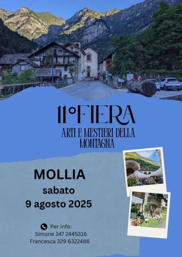 A Mollia l’11ª Fiera di Arti e Mestieri della Montagna