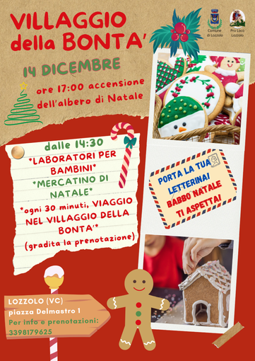 Prenotazioni aperte per il Villaggio della bontà a Lozzolo Prenotazioni aperte per il Villaggio della bontà a Lozzolo