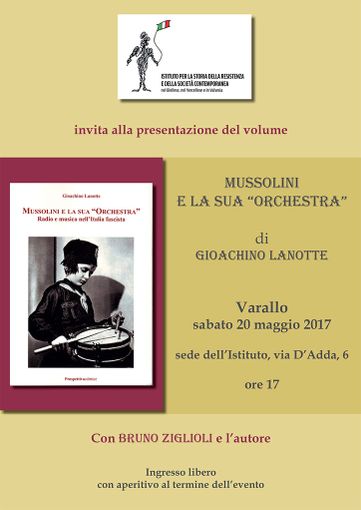Varallo: Presentazione volume "Mussolini e la sua Orchestra" Varallo: Presentazione volume "Mussolini e la sua Orchestra"