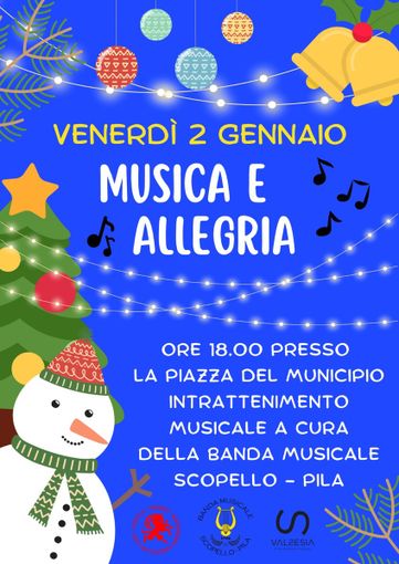 Scopello, “Musica e Allegria” in piazza: concerto della Banda Musicale Scopello-Pila