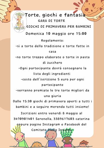 A Plello “Torte, giochi e fantasia”: gara di torte e attività per bambini A Plello “Torte, giochi e fantasia”: gara di torte e attività per bambini