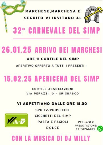 Carnevale di Grignasco: ecco il programma Carnevale di Grignasco: ecco il programma