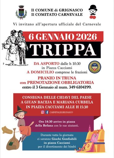Grignasco trippa, Befana e consegna delle chiavi del paese