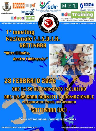 Gattinara porta sul tatami il 1° Meeting Nazionale F.I.S.D.I.R. di judo: sport paralimpico e inclusione al centro