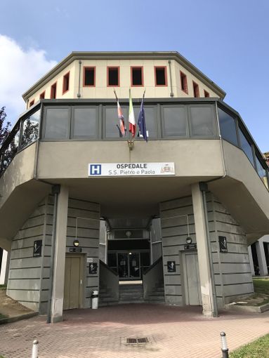 L'ospedale di Borgosesia.