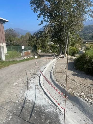 Doccio, quasi conclusi i lavori di consolidamento della strada per il Gabbio: investimento da 65mila euro