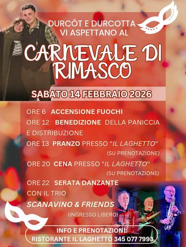 Rimasco si prepara al Carnevale 2026 con Durcöt e Durcotta