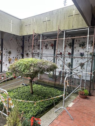 Cimitero di Quarona, al via i lavori di messa in sicurezza dell’ala sinistra