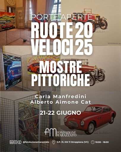 "Ruote Veloci": esposizione di auto storiche e incontri sul motorsport alla Fondazione Marazzato