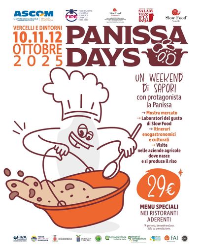 Panissa Days: tre giorni di gusto tra Vercelli e l’Alto Sermenza