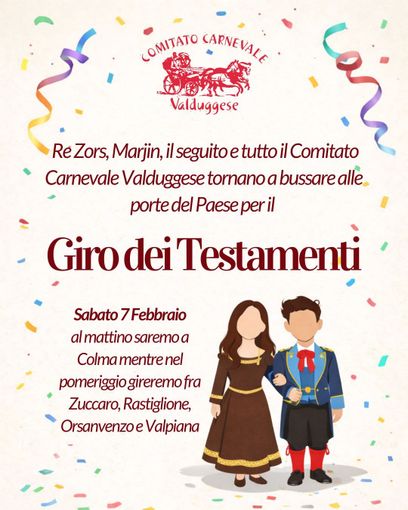Valduggia, il Giro dei Testamenti riporta il Carnevale tra le case del paese Valduggia, il Giro dei Testamenti riporta il Carnevale tra le case del paese