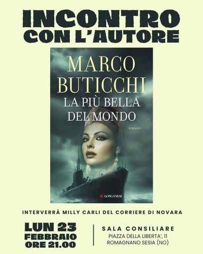 A Romagnano Sesia una serata con Marco Buticchi tra avventura e storia