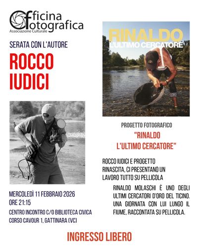 Gattinara, serata con l’autore Rocco Iudici per “Rinaldo l’ultimo cercatore”