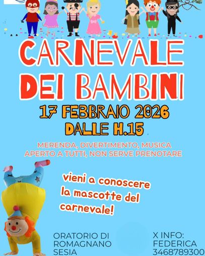 A Romagnano Sesia torna il Carnevale dei Bambini A Romagnano Sesia torna il Carnevale dei Bambini