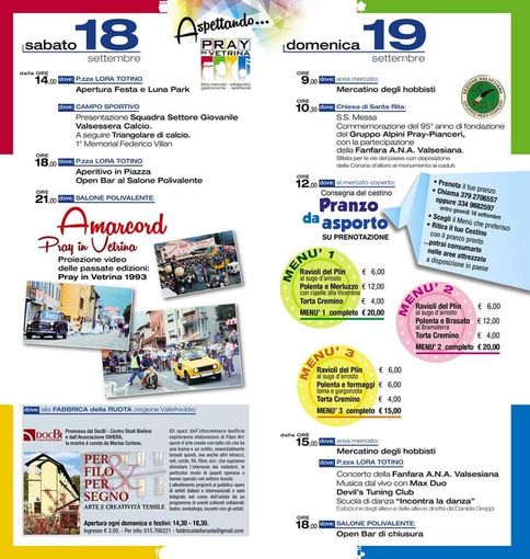 Aspettando Pray in vetrina: Un weekend di divertimento tra sport, artigianato e musica