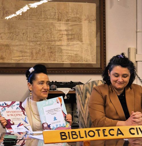 A Varallo presentata in biblioteca la prima fiaba valsesiana illustrata per bambini: “La Dama Bianca del Corno Bianco”