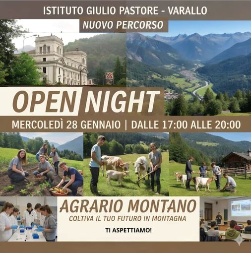 A Varallo nasce il nuovo percorso “Agrario Montano”: open night all’Istituto Giulio Pastore