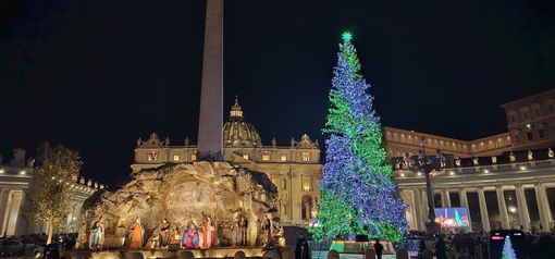 L’Albero dono di Macra e delle montagne del Piemonte brilla in piazza San Pietro in Vaticano L’Albero dono di Macra e delle montagne del Piemonte brilla in piazza San Pietro in Vaticano