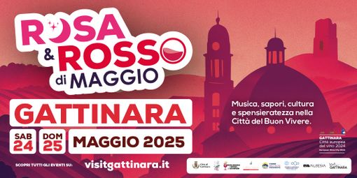 Gattinara si veste di festa: torna “Rosa e Rosso di Maggio” il 24 e 25 maggio 2025 Gattinara si veste di festa: torna “Rosa e Rosso di Maggio” il 24 e 25 maggio 2025