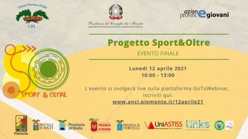 L’evento conclusivo di Sport&Oltre | Webinar il 12/4 L’evento conclusivo di Sport&Oltre | Webinar il 12/4