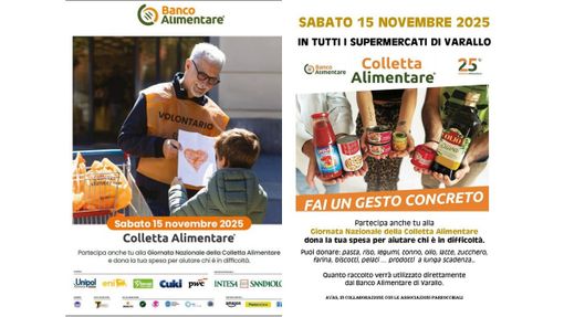 Varallo, il 15 novembre torna la Colletta Alimentare: volontari nei supermercati per sostenere le famiglie in difficoltà