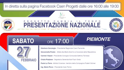 Csen Piemonte, online la presentazione del progetto regionale "Cambia il tempo"