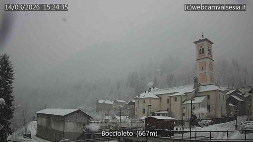 Neve in Alta Valsesia, cambia il volto del maltempo: fiocchi nei centri di montagna e precipitazioni fino a domenica - FOTO