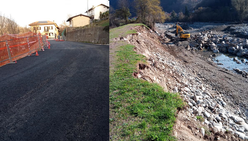 Cantieri a Pray: riapre al traffico strada per Flecchia. Lavori ad argini del Sessera