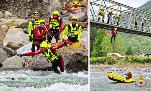 Varallo, Vigili del Fuoco e formazione continua: nuove abilitazioni in ambito acquatico