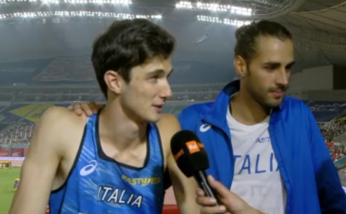 Stefano Sottile e Gianmarco Tamberi ai microfoni di Rai Sport