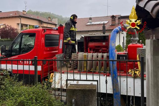 Emergenza maltempo: i Vigili del Fuoco di Vercelli bonificano l'area torinese