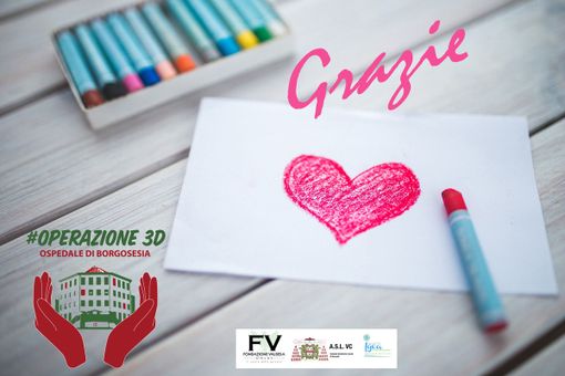 #Operazione3D all'Ospedale di Borgosesia: raddoppiato l’obiettivo