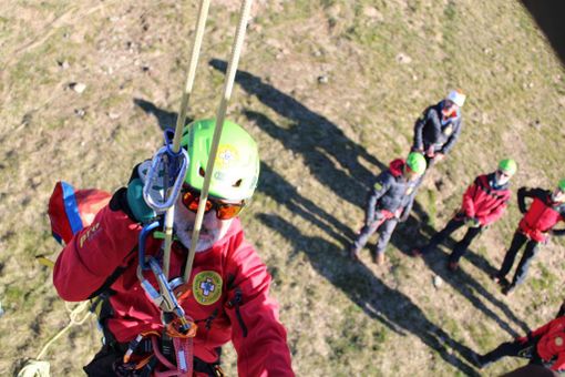 Soccorso Alpino, prove di scarico agli impianti di Bielmonte FOTO
