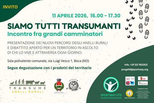 Boca, un incontro sui nuovi Anelli Rurali per raccontare il territorio attraverso il cammino
